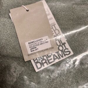 Barefoot Dreams CozyChic Ultra Lite Rolled Edge Ankle Pant Size 2X TALL - Jasper